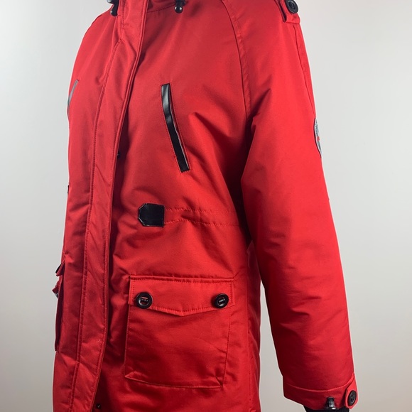 🎉SOLD🎉Fahrenheit Large Red Expedition Coat - Picture 7 of 8